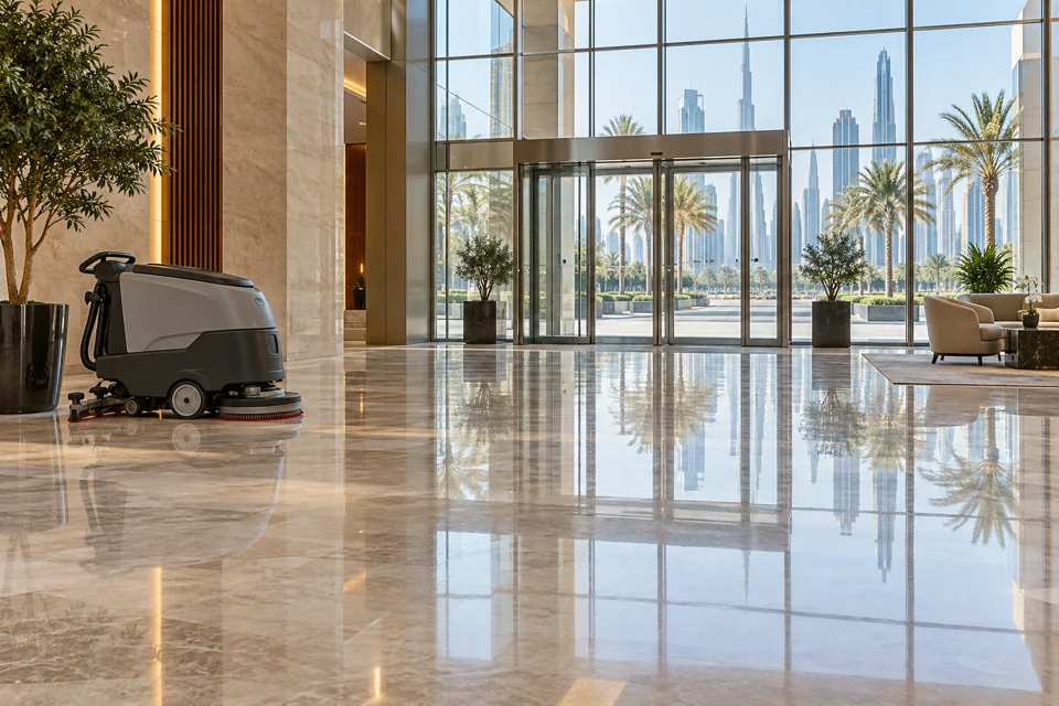 Building cleaning services &mdash; illustrative service image