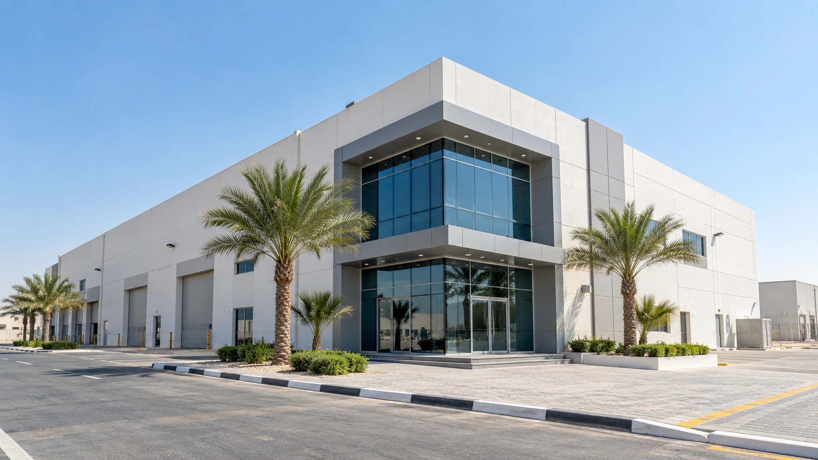 Modern commercial property exterior
