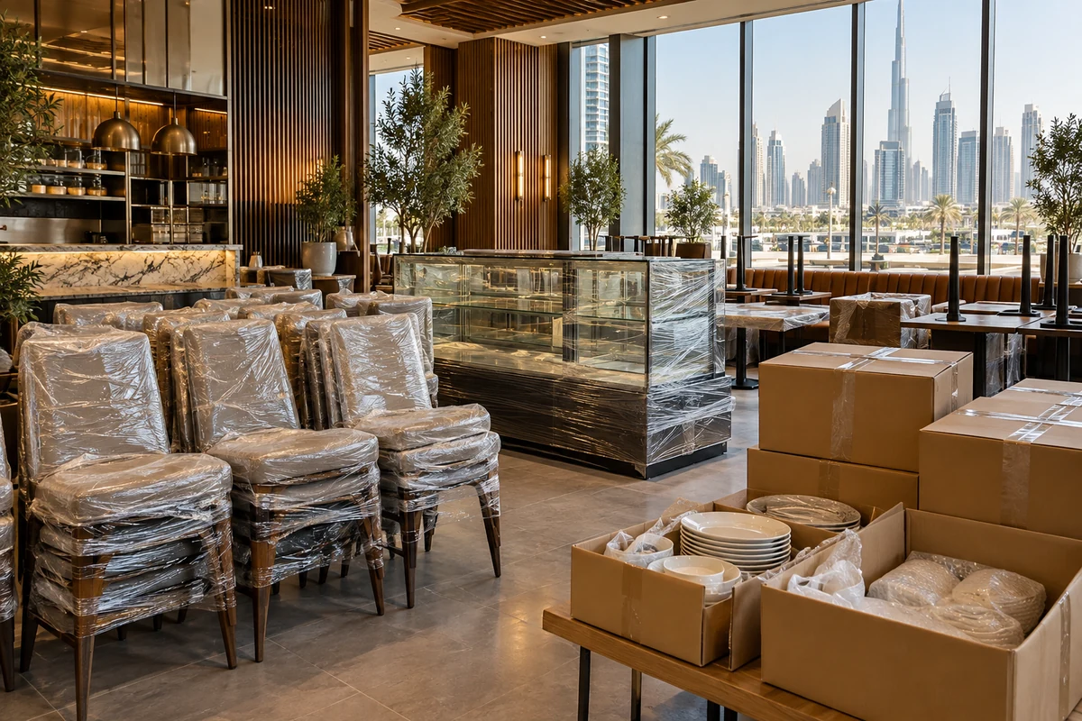 Retail Show Room & Restaurant Relocations &mdash; representative service scene