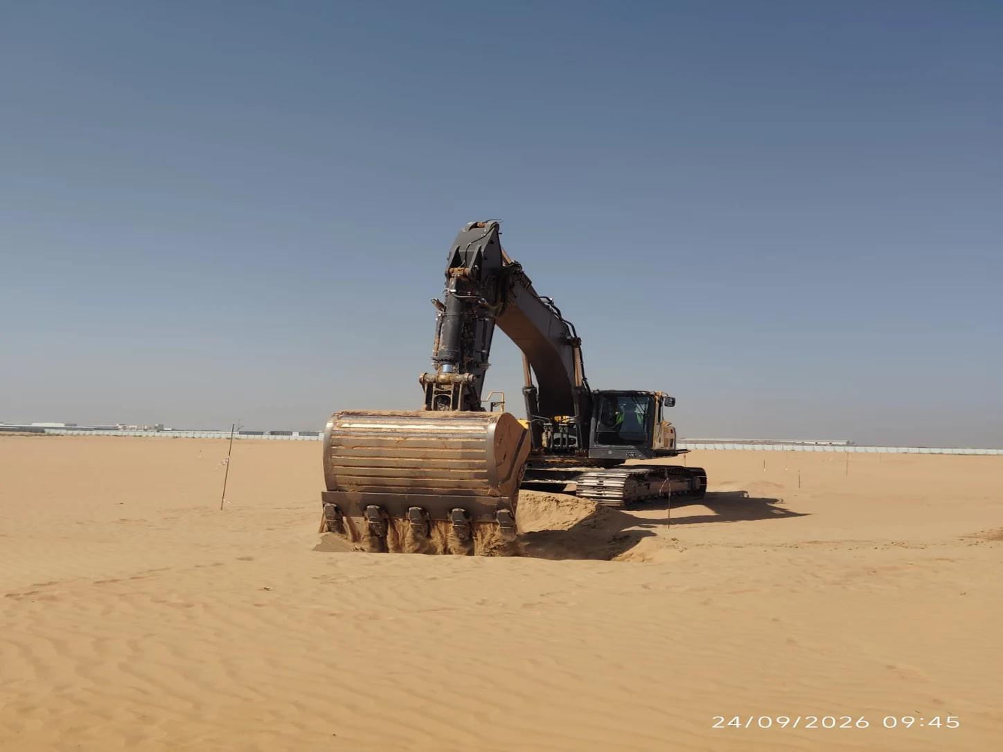 Excavator Earthwork Operation